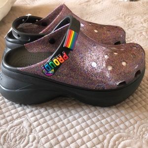 Crocs Bae Glitter Platform